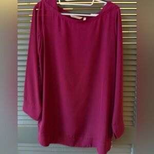 Soft Surroundings Fuchsia Blouse-Medium